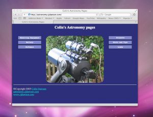 astronomy.cjdawson.com screenshot